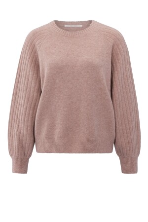 Yaya Yaya rib mixed sweater ls 
