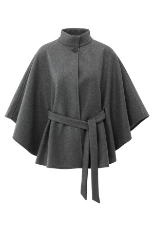 Yaya Yaya soft woven poncho with collar Yaya Yaya soft woven poncho with collar