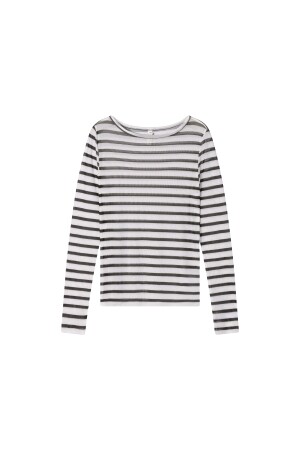 10 Days 10 Days mesh tee stripes 