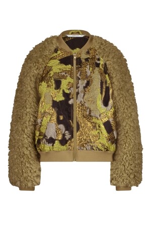 Summum Summum jacket bomber jacuard teddy mix Summum Summum jacket bomber jacuard teddy mix