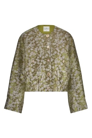 Summum Summum jacket bomber leaves jaquard  Summum Summum jacket bomber leaves jaquard