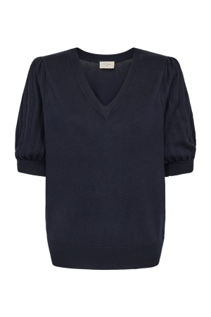 Freequent Freequent puff sleeve. v-neck 