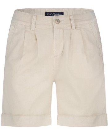 Red Button Cleo short cotton linen colour