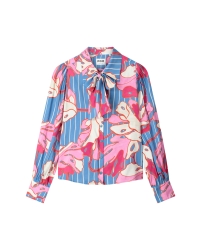 POM Amsterdam BLOUSE - Urban Flora Stripe 998 multi colour