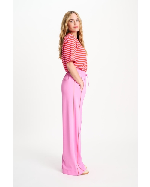 POM Amsterdam TRACKPANTS - Colourblock Cheering Pink 500 pink