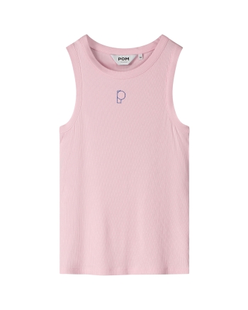 POM Amsterdam TANKTOP - Rib Shell Pink 500 pink