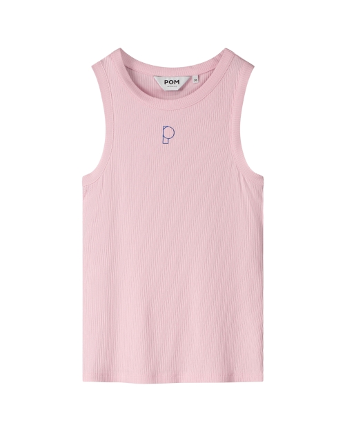POM Amsterdam TANKTOP - Rib Shell Pink 500 pink