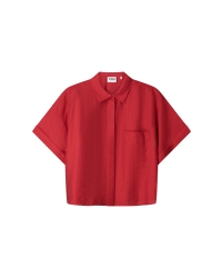POM Amsterdam BLOUSE - Bloom Red 400 red