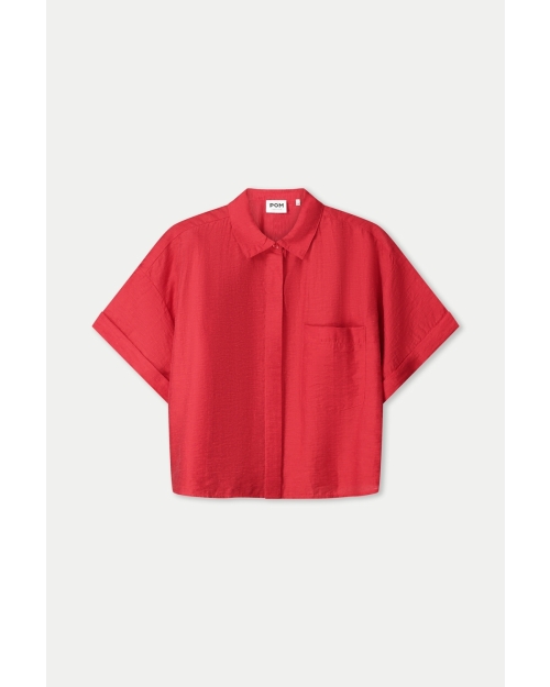 POM Amsterdam BLOUSE - Bloom Red 400 red