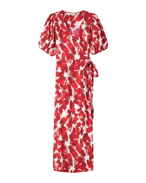 POM Amsterdam DRESS - Crinkle Bubble Bloom Red 400 red