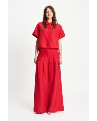 POM Amsterdam PANTS - Bloom Red 400 red