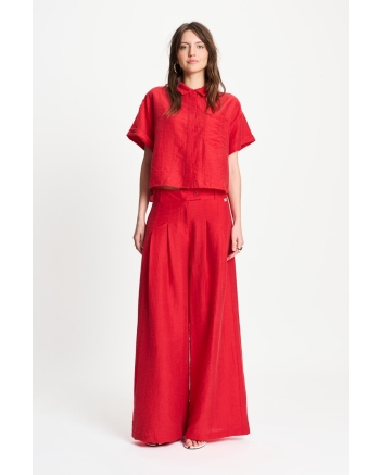 POM Amsterdam PANTS - Bloom Red 400 red