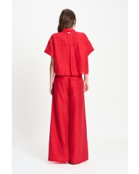 POM Amsterdam PANTS - Bloom Red 400 red
