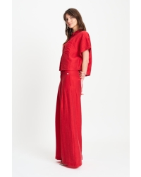 POM Amsterdam PANTS - Bloom Red 400 red