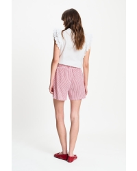 POM Amsterdam SHORTS - Seersucker Red White 400 red