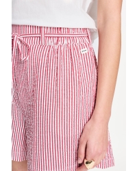 POM Amsterdam SHORTS - Seersucker Red White 400 red