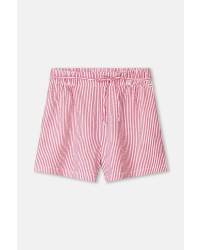 POM Amsterdam SHORTS - Seersucker Red White 400 red