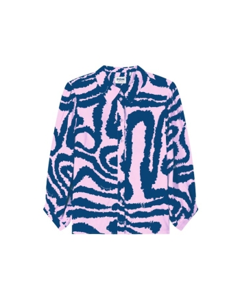 POM Amsterdam BLOUSE - Waves Pink 998 multi colour