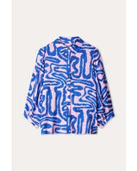 POM Amsterdam BLOUSE - Waves Pink 998 multi colour