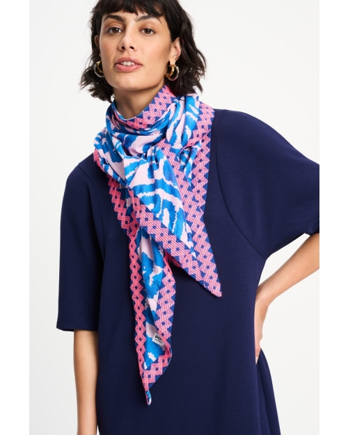 POM Amsterdam SHAWL - Hero Waves Pink 998 multi colour