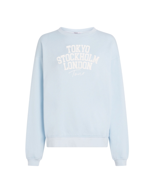 Penn&Ink Sweater print 568/05 skyrider-ecru