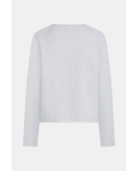 Penn&Ink Sweater print 83m/90 grey mel.-black