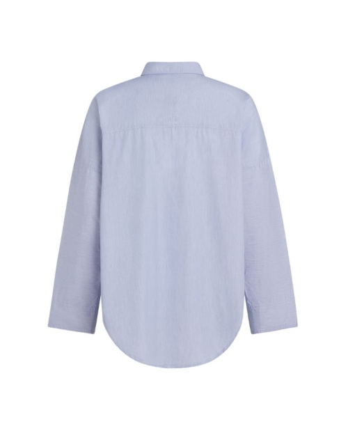 Penn&Ink Blouse stripe 50 light blue