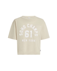 Penn&Ink T-shirt print 409/01 oyster-white