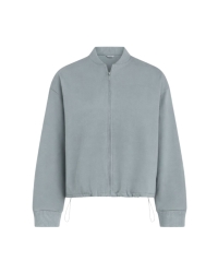 Penn&Ink Cardigan print 815/01 monument-white