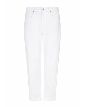 Red Button Caitlina Sidepatch White