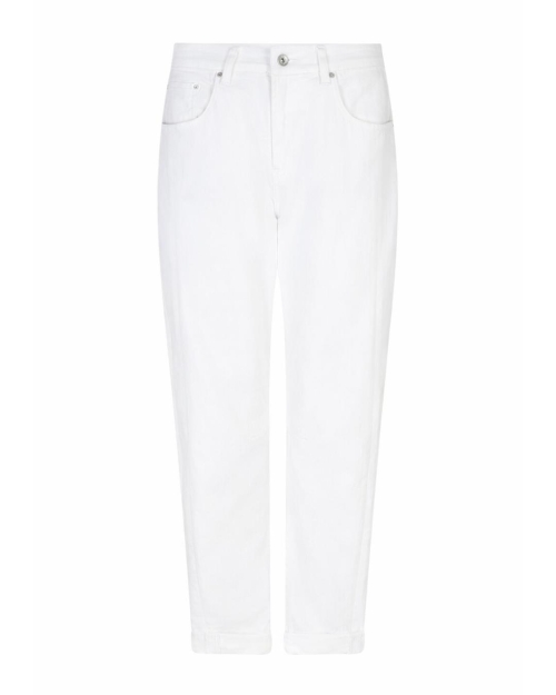 Red Button Caitlina Sidepatch White