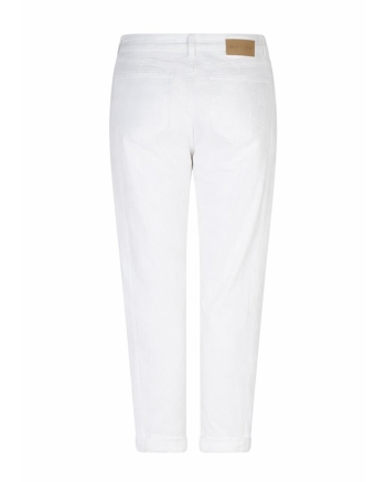 Red Button Caitlina Sidepatch White