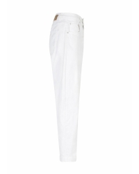 Red Button Caitlina Sidepatch White