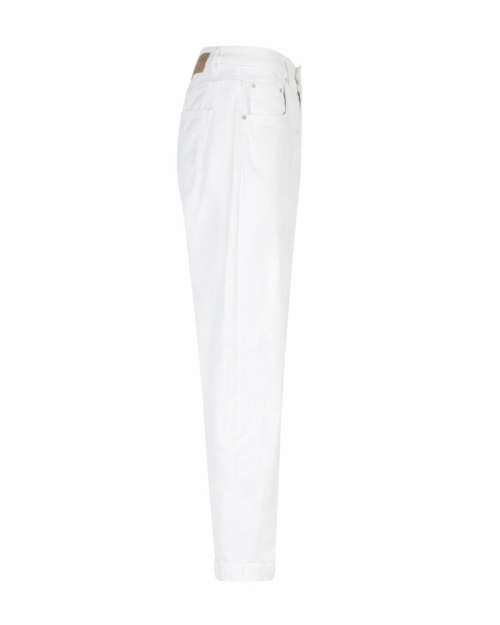 Red Button Caitlina Sidepatch White