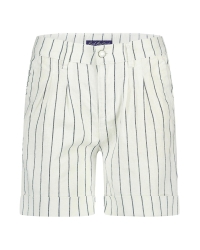 Red Button Cleo short cotton linen stripe