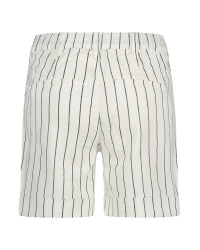 Red Button Cleo short cotton linen stripe