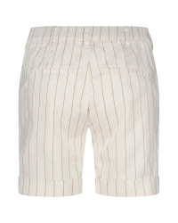 Red Button Cleo short cotton linen stripe