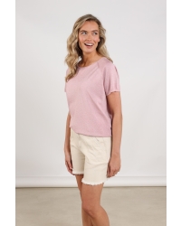 NUKUS Anita Top Lurex 30 blush