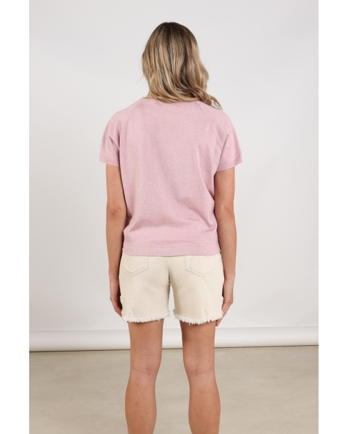 NUKUS Anita Top Lurex 30 blush