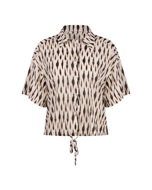 NUKUS Britt Blouse Print 143 offwhite/fango