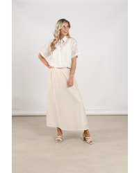 NUKUS Britt Blouse Flower 17 off white