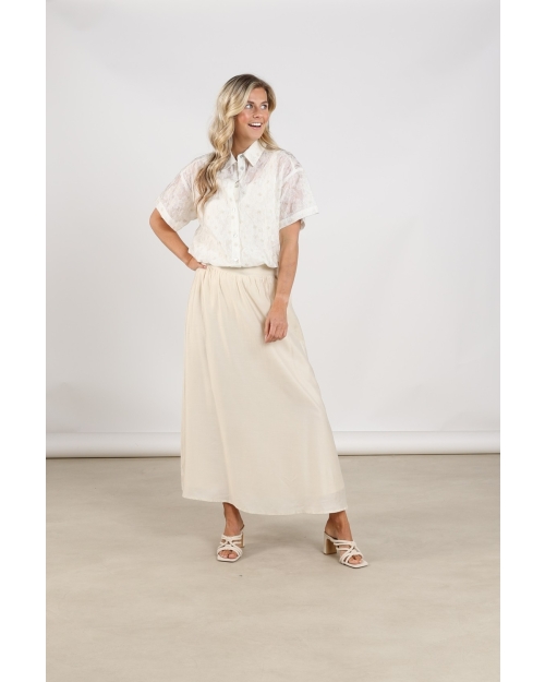 NUKUS Britt Blouse Flower 17 off white