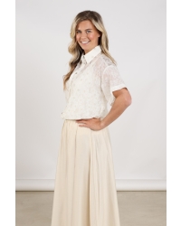 NUKUS Britt Blouse Flower 17 off white