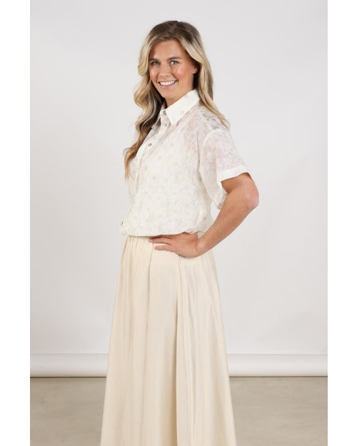 NUKUS Britt Blouse Flower 17 off white