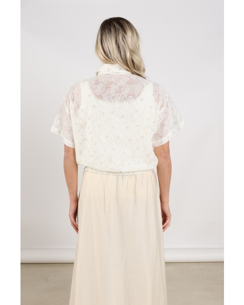 NUKUS Britt Blouse Flower 17 off white