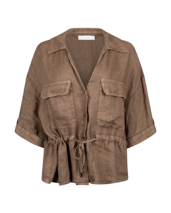 NUKUS Elma Blouse 65 fango