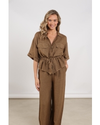 NUKUS Elma Blouse 65 fango