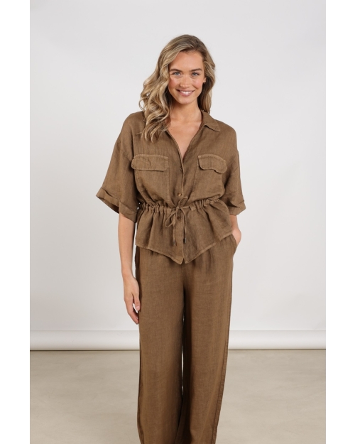 NUKUS Elma Blouse 65 fango