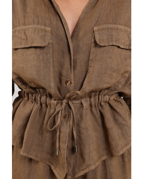 NUKUS Elma Blouse 65 fango