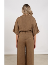 NUKUS Elma Blouse 65 fango